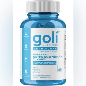 Goli Nutrition Blue Ashwagandha Gummies